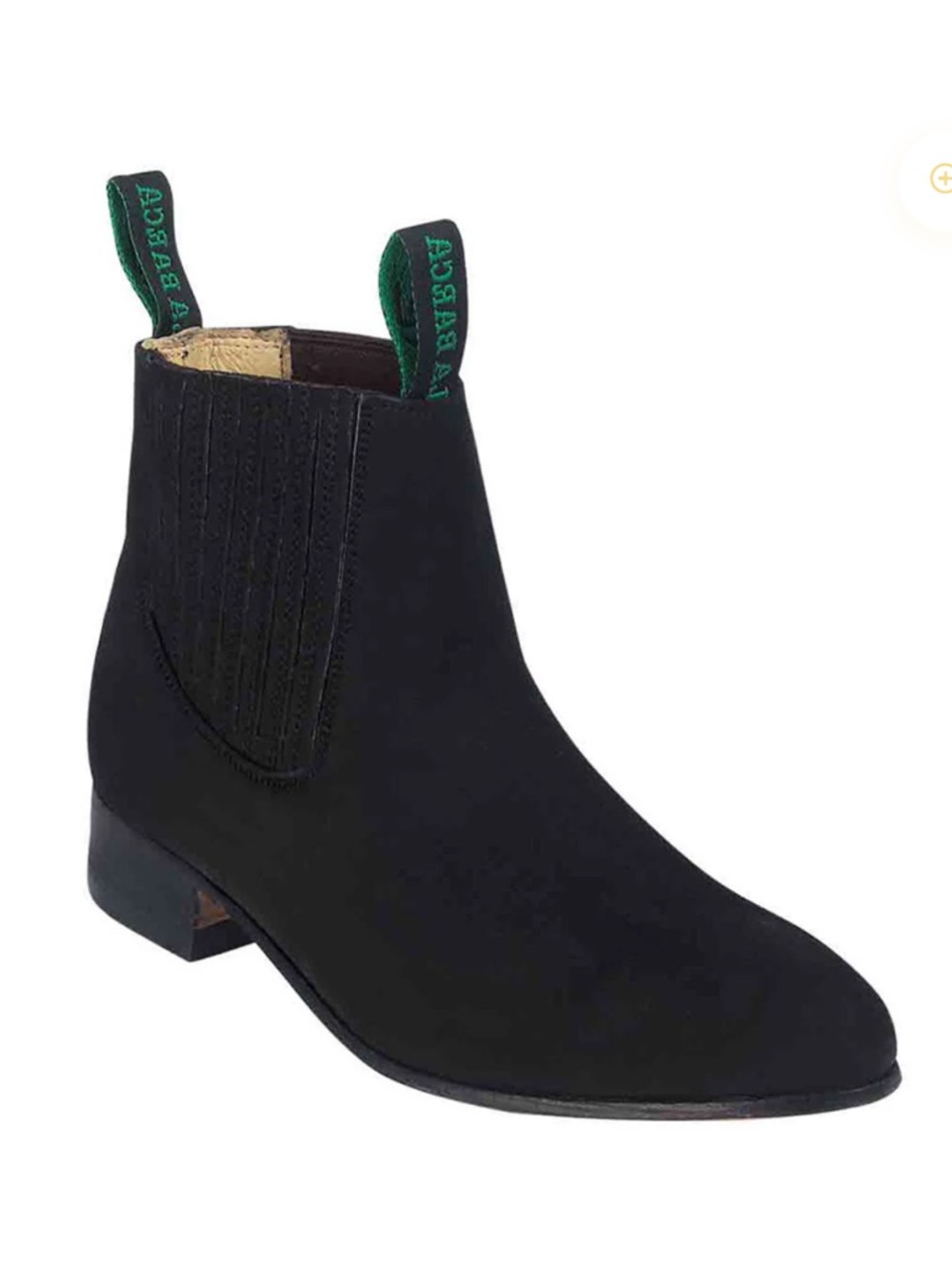 La Barca‎ Black Leather Low-heel Boots Unisex Mexican Sz 28 US M 9-9.5 W11